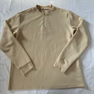 COOFANDY Men's Cream Sweater SIZE L